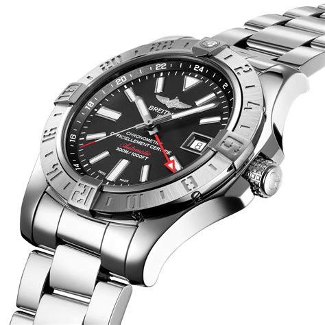 breitling super avenger 2 black steel limited edition gmt|Breitling Avenger ii gmt price.